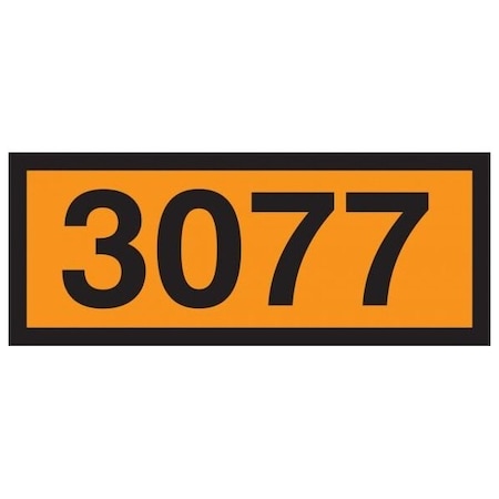 Accuform ORANGE 4DIGIT PANEL 3077 HAZARDOUS MPR623MG MPR623MG